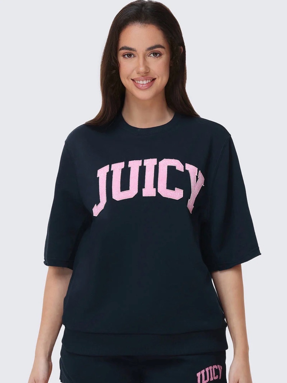 NWT Juicy Couture Collegiate Sweatshirt in Regal Blue, Size Large